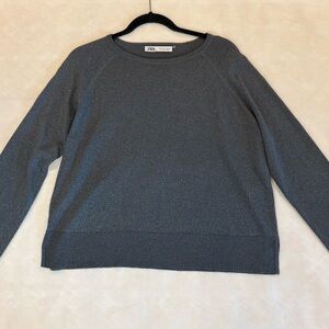 ❤️‍🔥3/$20 Zara Charcoal Knit Top❤️‍🔥